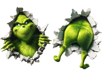 Vánoce Grinch oboustranné