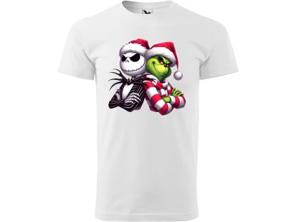 Pánské tričko - Vánoce - Grinch a Jack