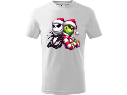 Dětské tričko - Vánoce - Grinch a Jack