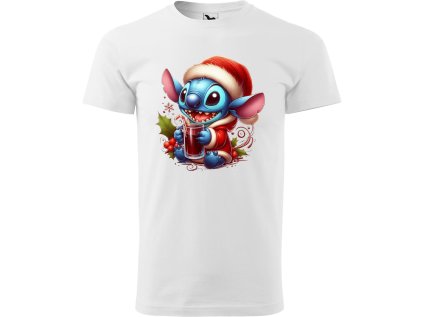 Pánské tričko - Vánoce - Stitch a punč