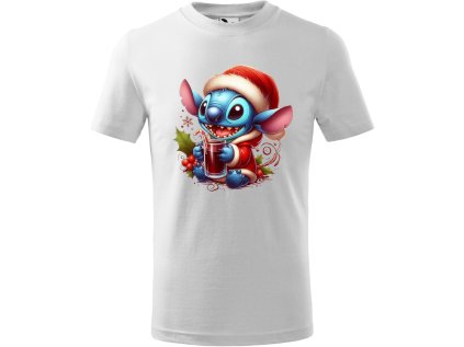 Dětské tričko - Vánoce - Stitch a punč