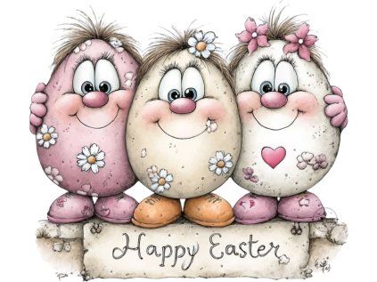 Velikonoce Happy vajíčka