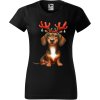 Dámské tričko - Vánoce - Fenka