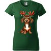 Dámské tričko - Vánoce - Fenka