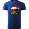 Pánské tričko - Vánoce - Jezevčík 1