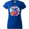 Dámské tričko - Vánoce - Stitch s kafíčkem