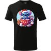 Dětské tričko - Vánoce - Stitch s kafíčkem