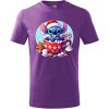 Dětské tričko - Vánoce - Stitch s kafíčkem