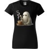 Dámské tričko - Halloween - Doušek kávy