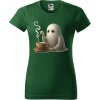 Dámské tričko - Halloween - Doušek kávy