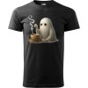 Pánské tričko - Halloween - Doušek kávy