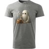Pánské tričko - Halloween - Doušek kávy