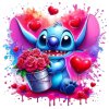 Valentýn Stitch s růžema