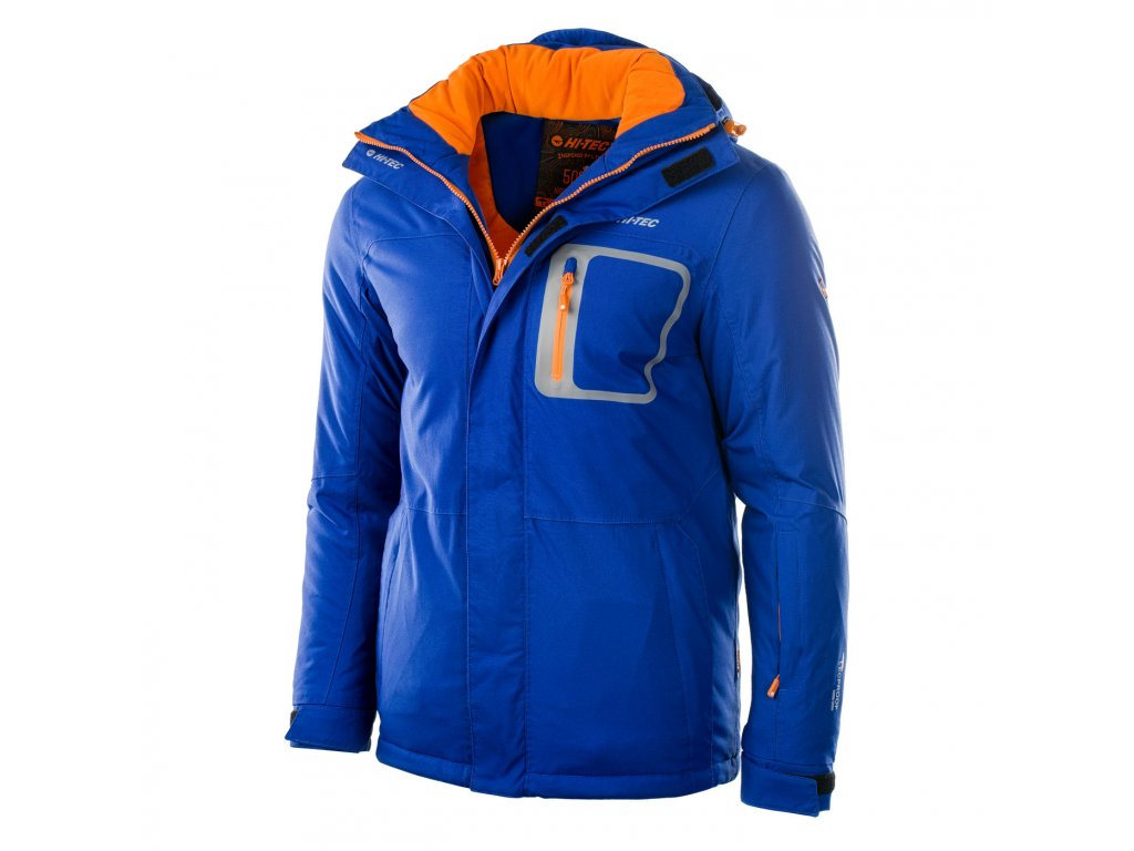 HI-TEC Bicco - pánská zimní bunda s kapucí (světle modrá) - HITEC-eshop