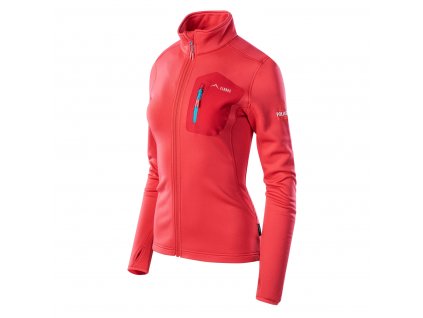 elbrus lady emino wos polartec damska bluza cervena2