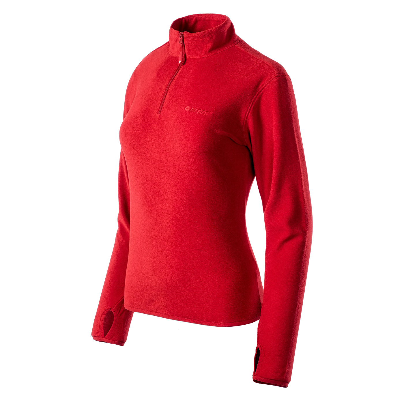 HI-TEC Lady Darden - dámská mikina z microfleece Barva: Červená (Haute Red), Velikost: S