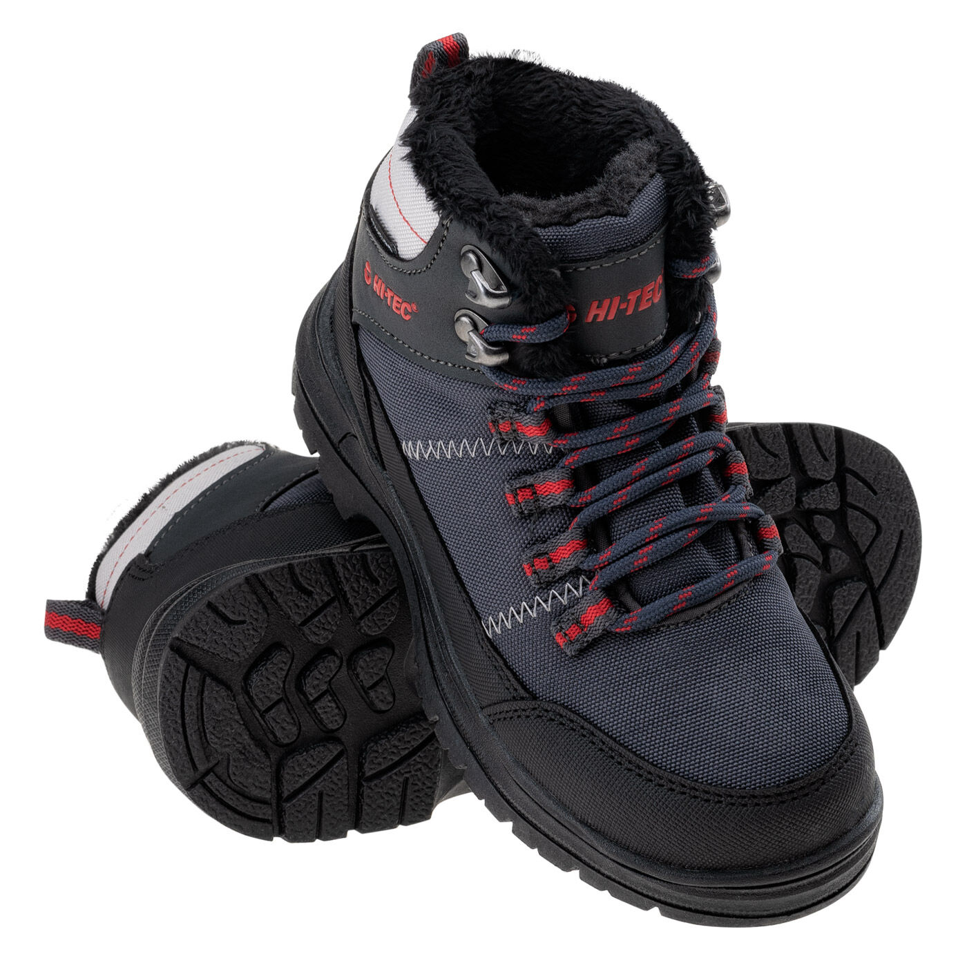 HI-TEC Lusari Mid WP JR - dětské trekové boty Barva: Šedá (Dark Grey), Velikost: 30