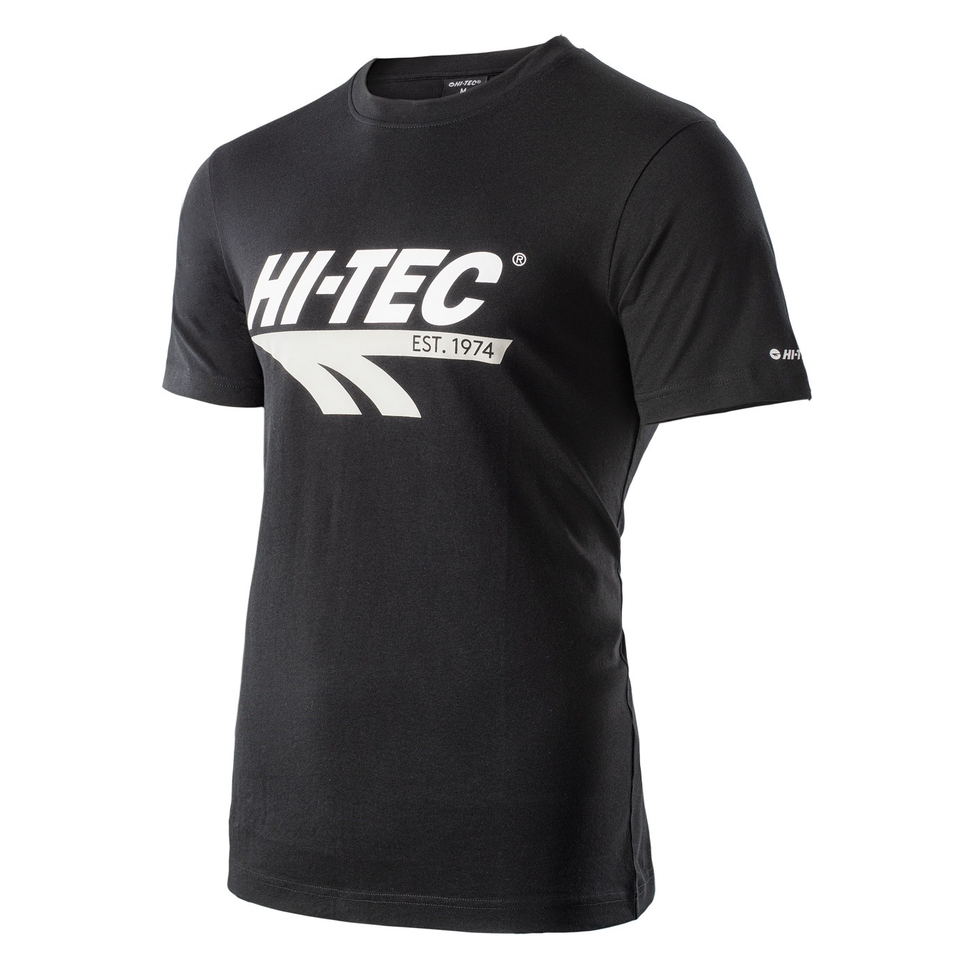 HI-TEC Retro - pánské retro tričko (černé) Barva: Černá (Black), Velikost: L