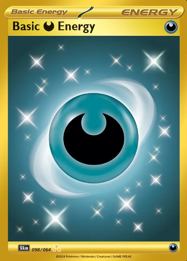 Pokémon karta Basic Darkness Energy, Hyper Rare zo setu Shrouded Fable