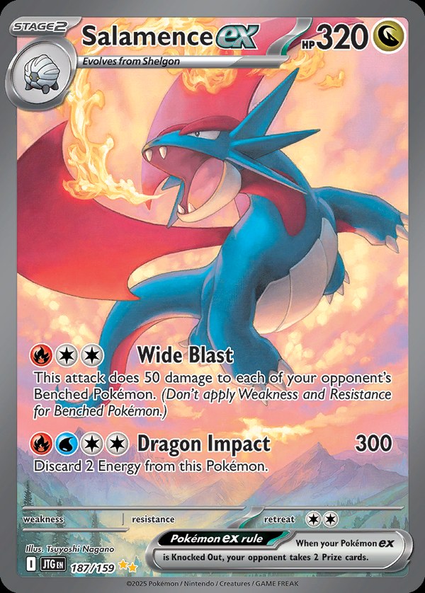 Pokémon karta Salamence ex, Special Illustration Rare zo setu Journey Together
