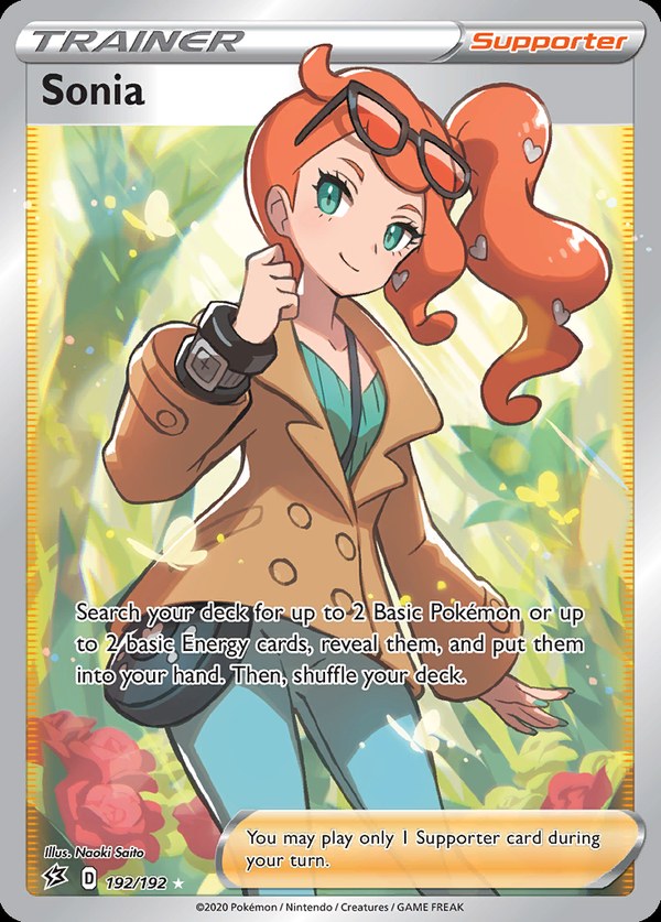 Pokémon karta Sonia, Rare Ultra zo setu Rebel Clash