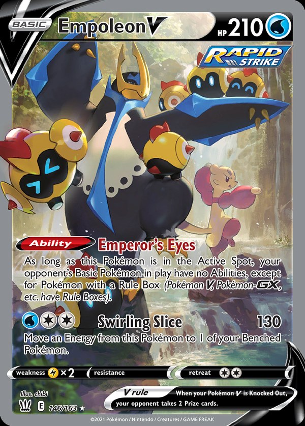 Pokémon karta Empoleon V, Alternate Art zo setu Battle Styles
