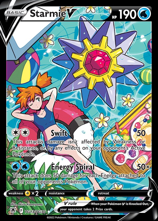 Pokémon karta Starmie V, Trainer Gallery zo setu Astral Radiance