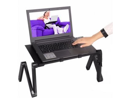 Stolek LAPTRAY PRO, skládací a polohovatelný stolek pro notebook s možností rotace o 360°
