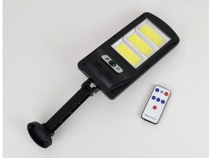 Solární LED svítidlo, PIR čidlo, dálkové ovládání, držák na zeď
