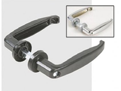 Klika 436 45 černá a chrom