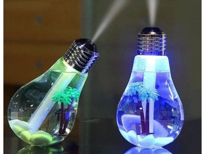 Aroma Diffuser Bulb humidifier 2x svit modr