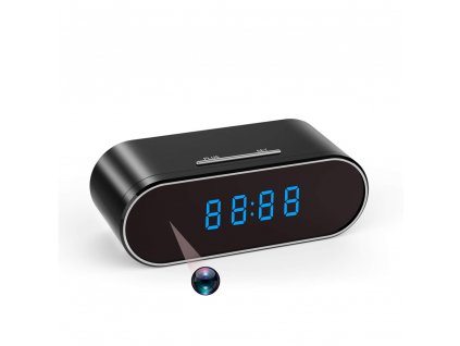 CAM hodiny WC19 WiFi - mini kamera FULL HD a stolní budík, 2MP CMOS, 1080P