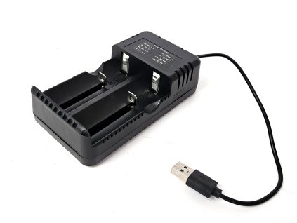 Nabíječka 2x Li Ion 18650 USB kop