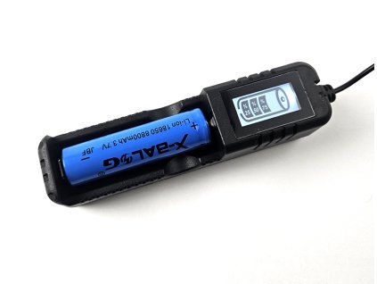 Nabíječka Li Ion 18650 USB DIGITAL a bat