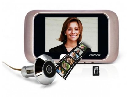 WIZ 1101, digitální dveřní kukátko špionážní kamera - vnitřní záznamový LCD monitor