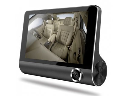 CAR CAM T655, špičková kamera se záznamem do auta, velký 4" LCD - trojité záznamové zařízení