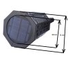 LED XF 6005 SOLAR, solární venkovní svítilna - pochodeň LED imitace ohně, černá