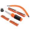SNAKE BIT SET 94158, sada 43 kusů nářadí, ohebný nástavec, šroubovák, 26x bit, 12x ořech