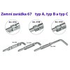 Zemní zarážka 67A typ