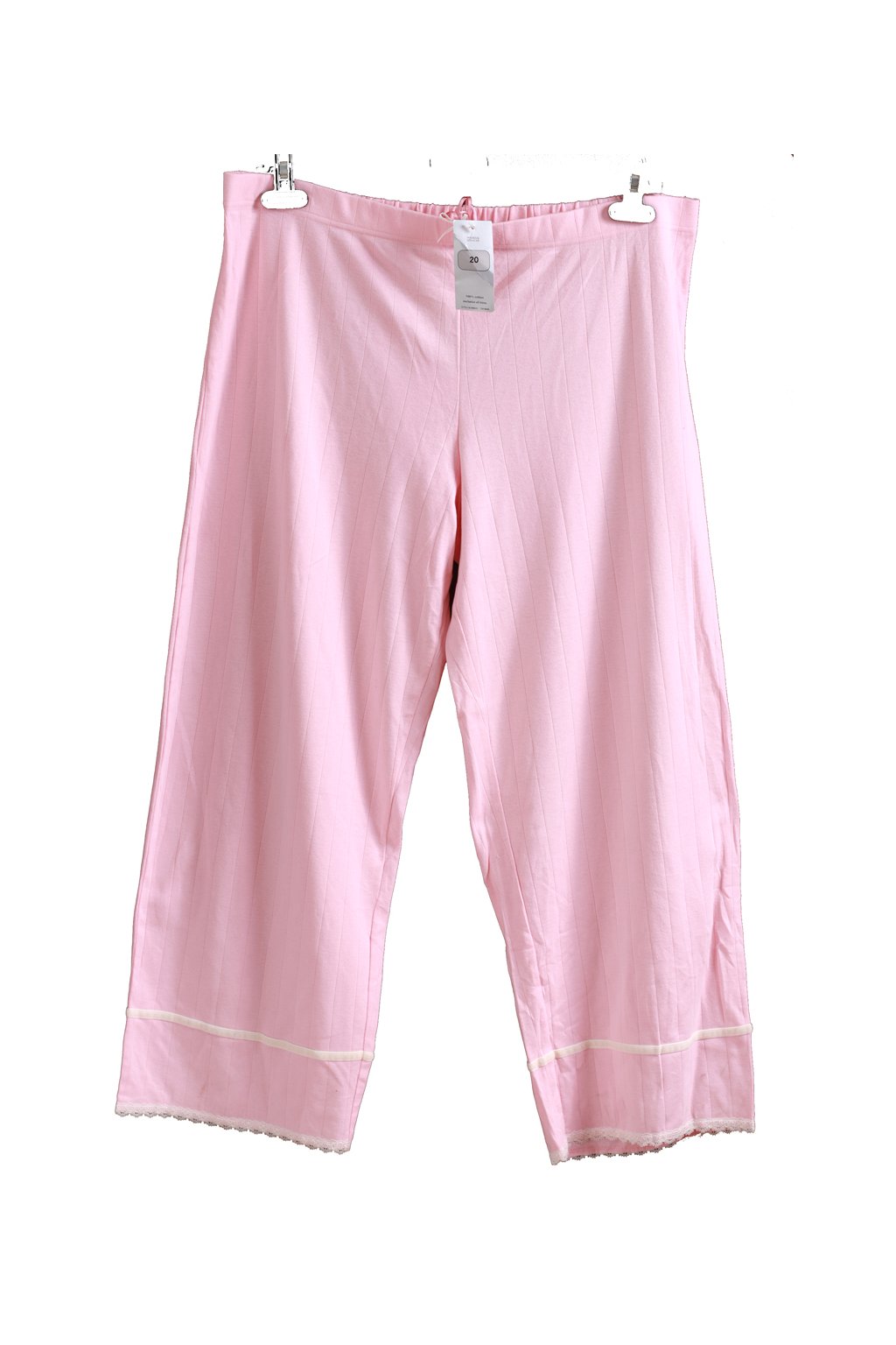 Dámské růžové kalhoty / na spaní / Marks&Spencer - XXXL (48) / ANGLIE