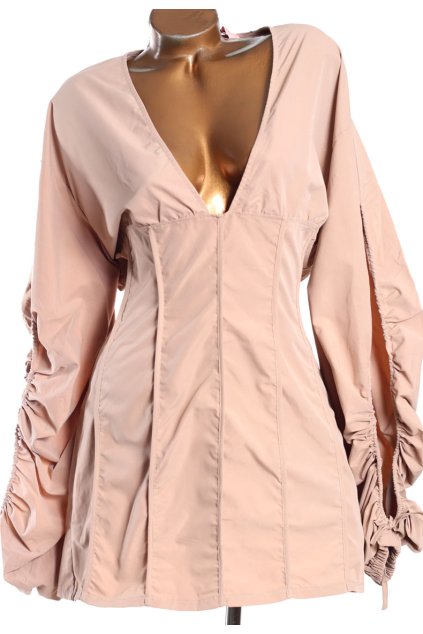 Dámské KHAKI šaty / MISSPAP / XL/XXL (42/44) / ANGLIE (14/16)