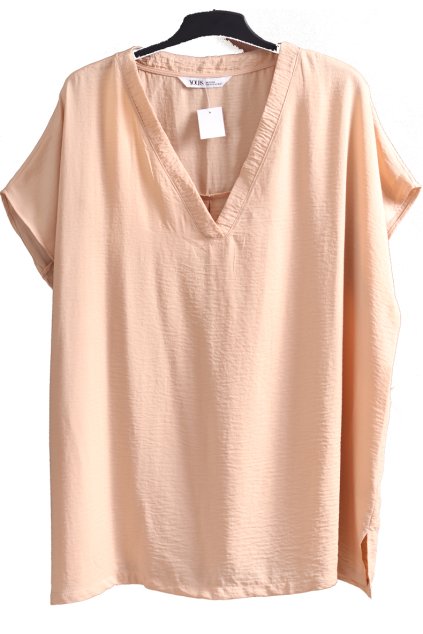 Dámská béžová tunika / YOURS / XXXXL+ (50/52/54/56) / na štítku vel. 50-52 / UK 22-24 / ANGLIE