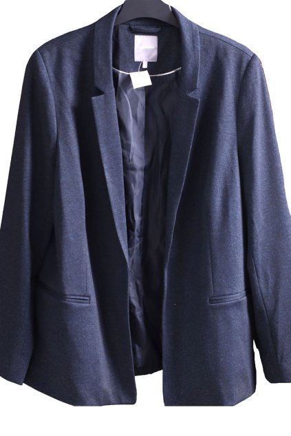Dámské černé sako bez zapínání  / DEBENHAMS / XXXL (48) / UK 20 / ANGLIE