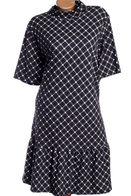 Dámské černo-šedé zimní teplé šaty / F&F / XXXL/XXXXL (50/52/54) / na štítku 22 / UK 50 / ANGLIE