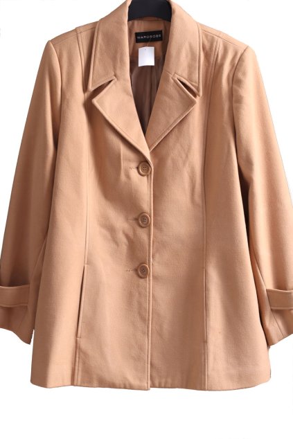 Dámské hnědé zimní sáčko/ZIMNÍ KABÁT  s podšívkou / WARDROBE / XXXXL (52) / na štítku vel. 52/ UK 24/ ANGLIE