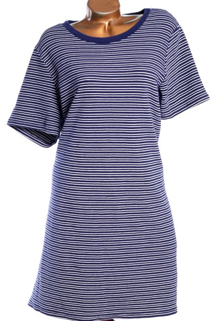 Dámské modro-bílé pruhované podzimní šaty  / NUTMEG / XXXL/XXXXL (50/52) / na štítku vel. 50 / UK 22/ ANGLIE