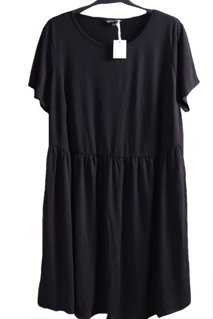 Dámské černé šaty / CAPSULE / XXXXL(+) (52/54/56)/  na štítku 56 / UK 28 / ANGLIE