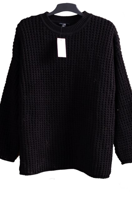 Dámský černý silný zimní svetr / NEW LOOK / XXXXL (54/56) / UK 26/28 ANGLIE