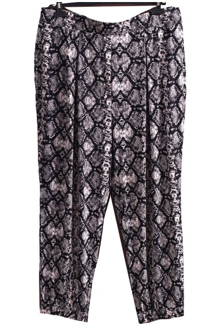 Dámské vzorované kalhoty / RUTH LANGSFORD / XXXL (50) / UK 22 / ANGLIE