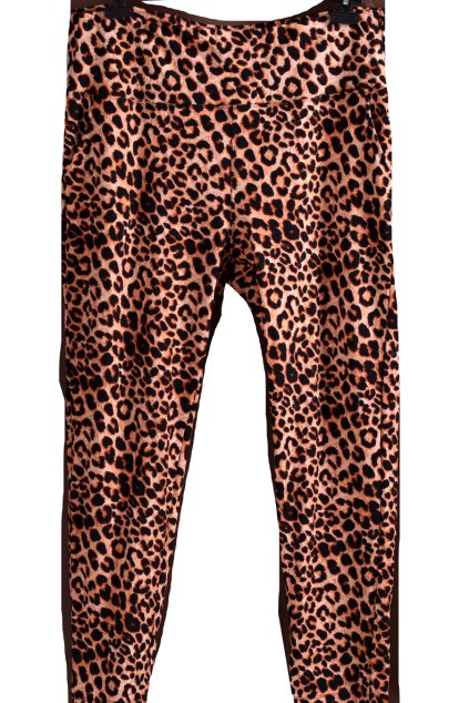 Dámské elastické kalhoty s leopardím vzorem / XXXXL (50/52) / ANGLIE